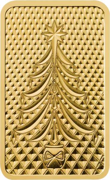 1 Gramm Goldbarren The Royal Mint - Christmas