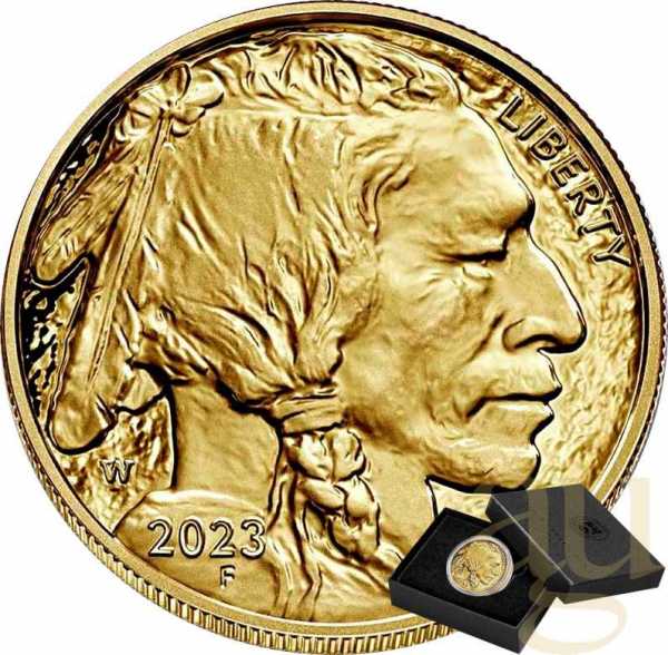 1 Unze Goldmünze American Buffalo 2023 polierte Platte