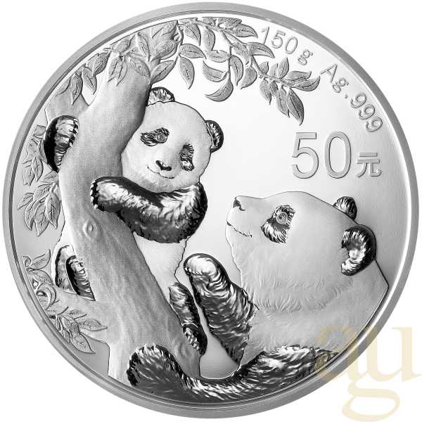 150 Gramm Silbermünze China Panda 2021 proof