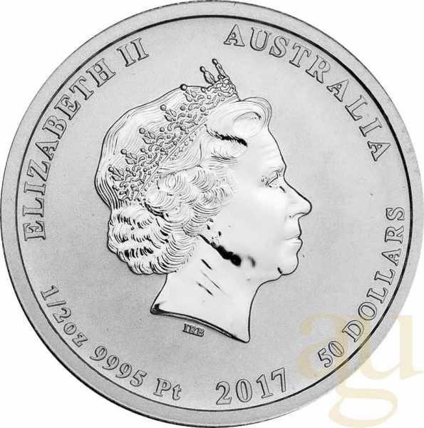 1/2 Unze Platinmünze Australien Victory in the Pacific 2017