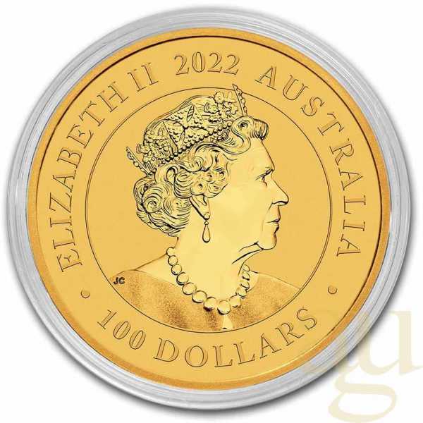 1 Unze Goldmünze Australien Schwan 2022