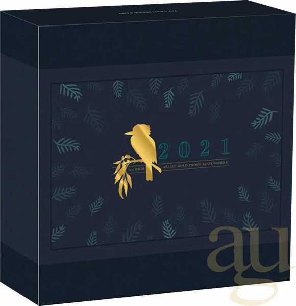 2 Unzen Goldmünze Australien Kookaburra 2021 High Relief