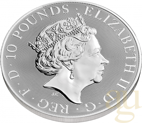 10 Unzen Silbermünze Großbritannien Britannia 2021