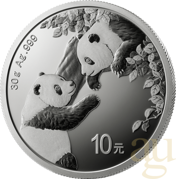 30 Gramm Silbermünze China Panda 2023