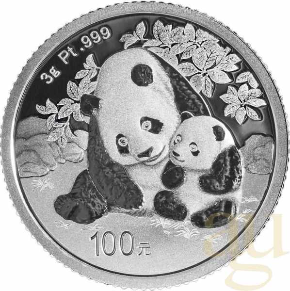 3 Gramm Platinmünze China Panda 2024 proof