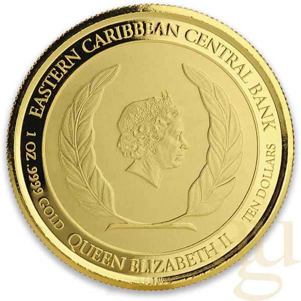 1 Unze Goldmünze EC8 Anguilla - Lobster 2018