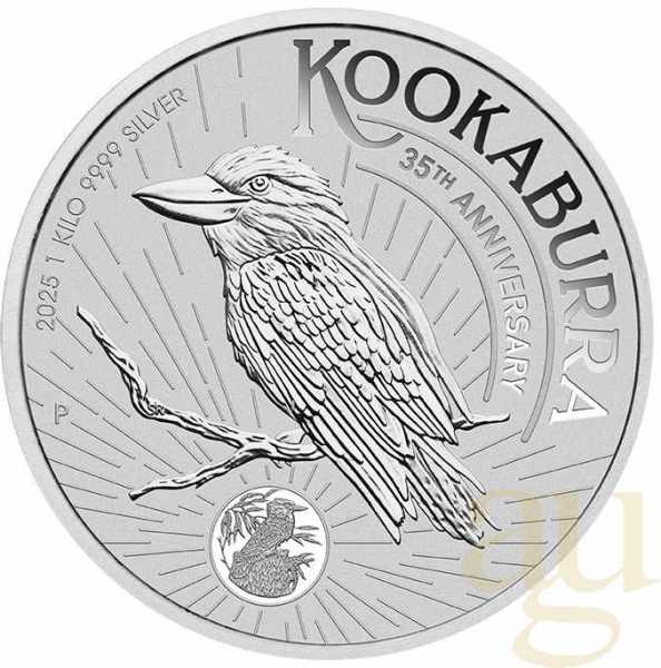 1 Kilogramm Silbermünze Australien Kookaburra 2025