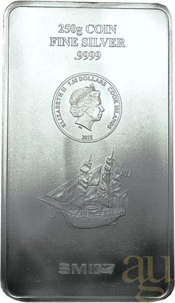 250 Gramm Silber Cook Islands Münzbarren