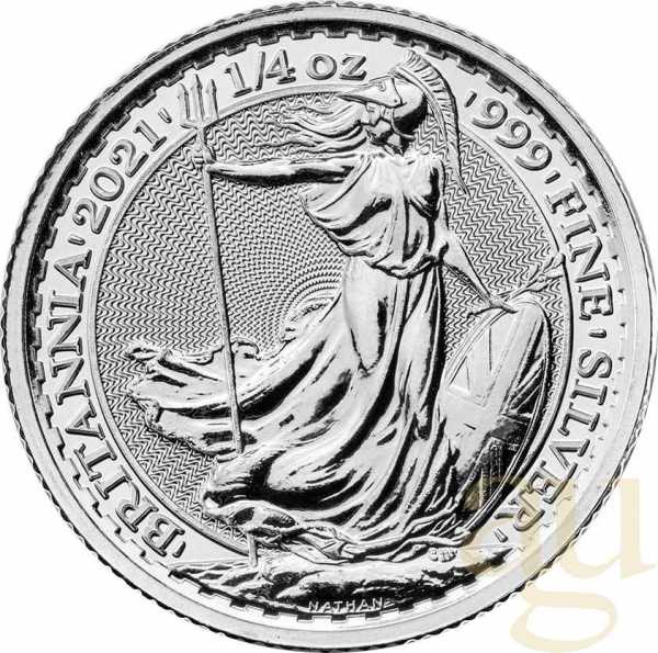 1/4 Unze Silbermünze Britannia