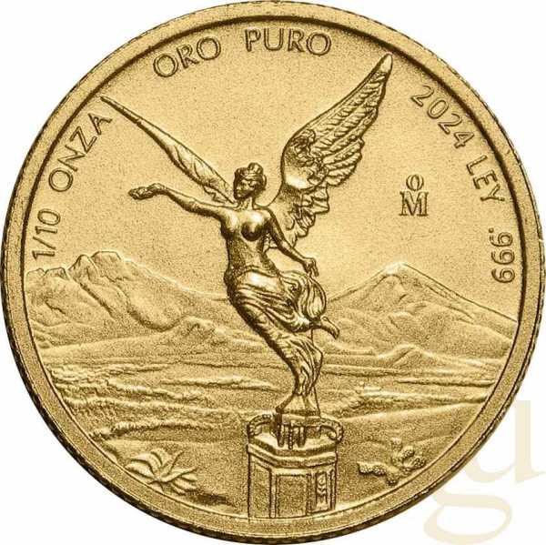 1/10 Unze Goldmünze Mexiko Libertad 2024