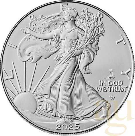 1 Unze Silbermünze American Eagle 2025 - Privy Mark