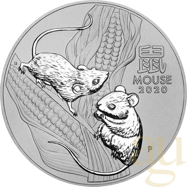 10 Kilogramm Silbermünze Australien Lunar III Maus 2020