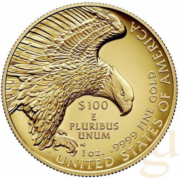 1 Unze Goldmünze American Liberty 2019 - polierte Platte - High Relief