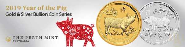 5 Unzen Silbermünze Australien Lunar II Schwein 2019