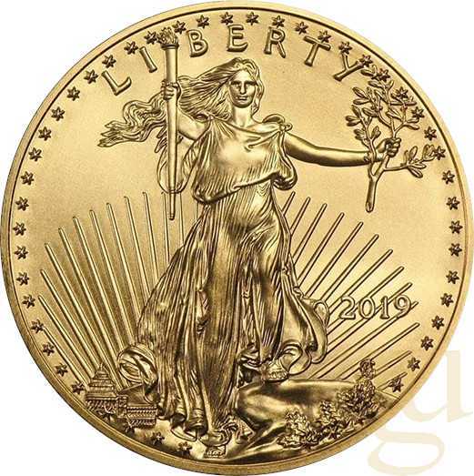 1 Unze Goldmünze American Eagle 2019
