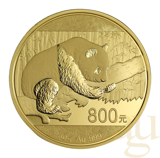 50g Goldmünze China Panda 2016