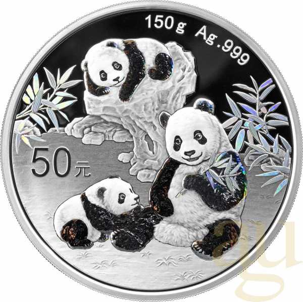 150 Gramm Silbermünze China Panda 2025 proof