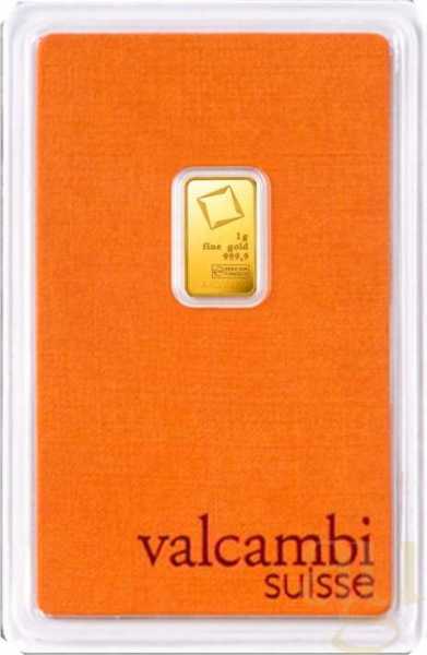 1 Gramm Goldbarren Valcambi