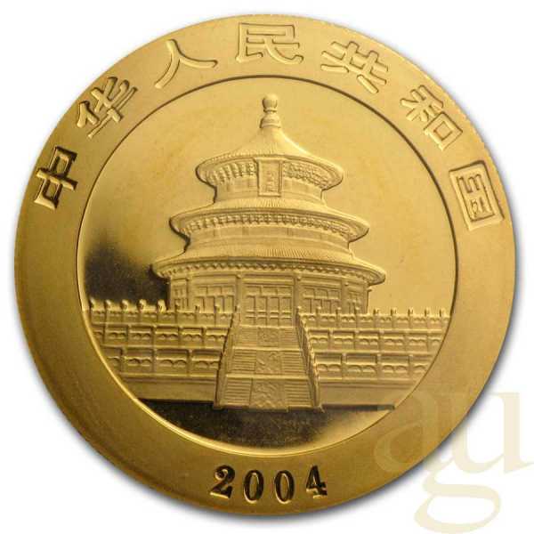 1/4 Unze Goldmünze China Panda 2004