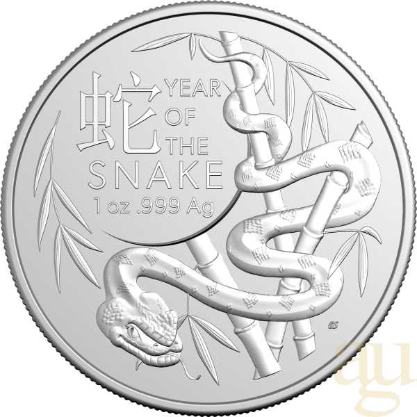 1 Unze Silbermünze Australien RAM Lunar Schlange 2025