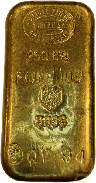 250 Gramm Goldbarren Amsterdam Schöne