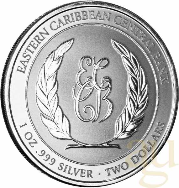 1 Unze Silbermünze EC8 Dominica - Delfin 2023