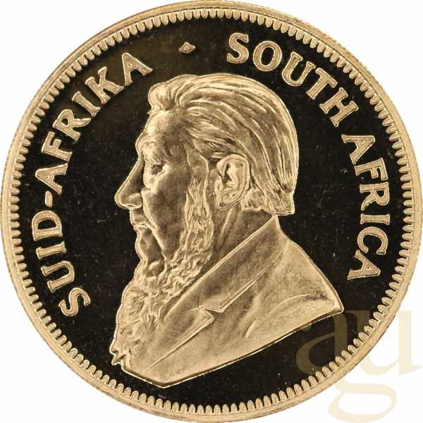 1 Unze Goldmünze Krügerrand 1977 polierte Platte