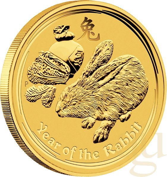 1/4 Unze Goldmünze Australien Lunar II Hase 2011