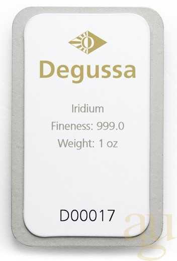 1 Unze Iridiumbarren
