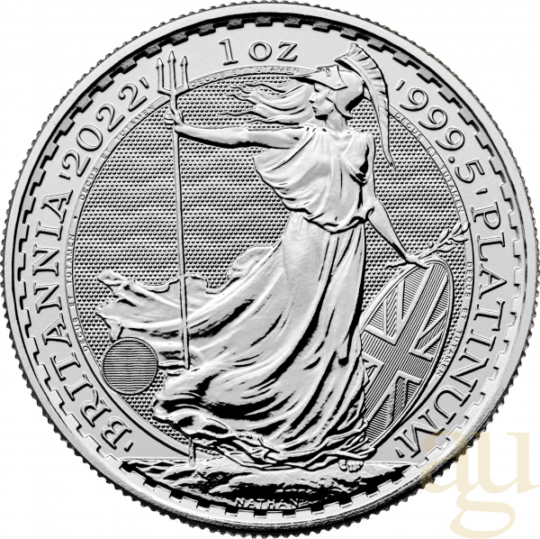 1 Unze Platinmünze Britannia 2022