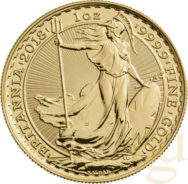 1 Unze Goldmünze Britannia 2018