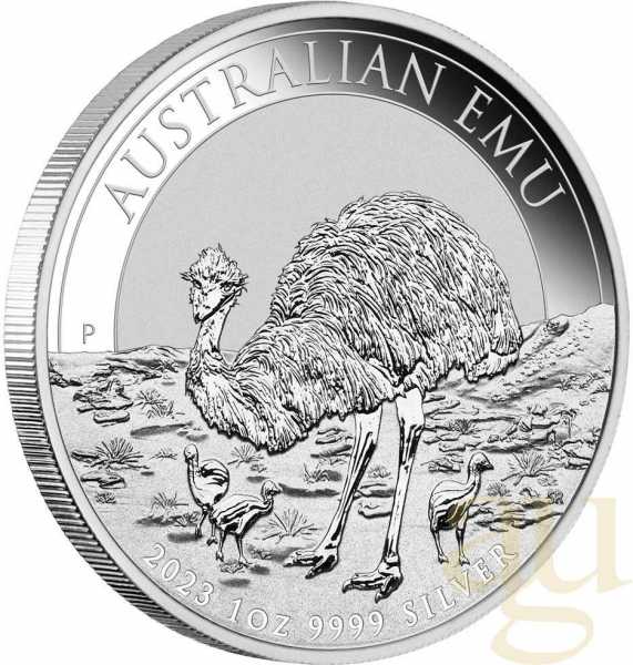 1 Unze Silbermünze Australien Emu 2023 - regelbesteuert