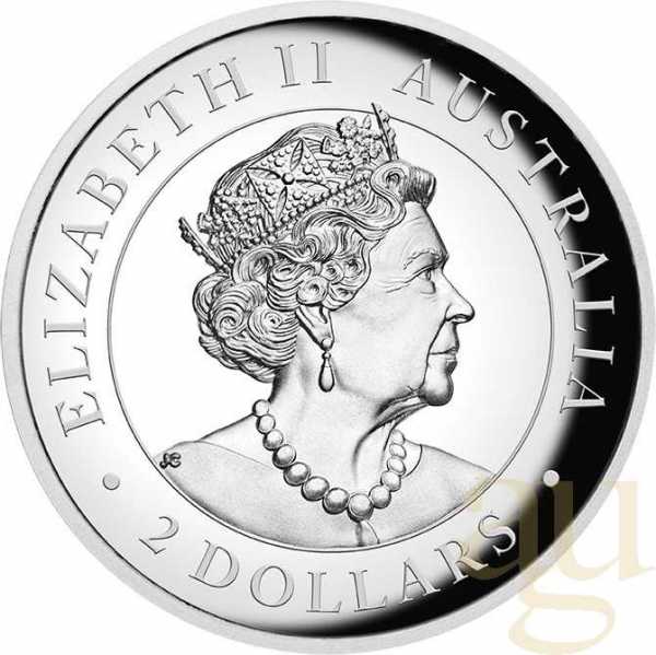 2 Unzen Silbermünze Australien Brumby 2021 - High Relief - polierte Platte