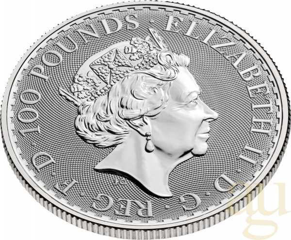 1 Unze Platinmünze Britannia 2022