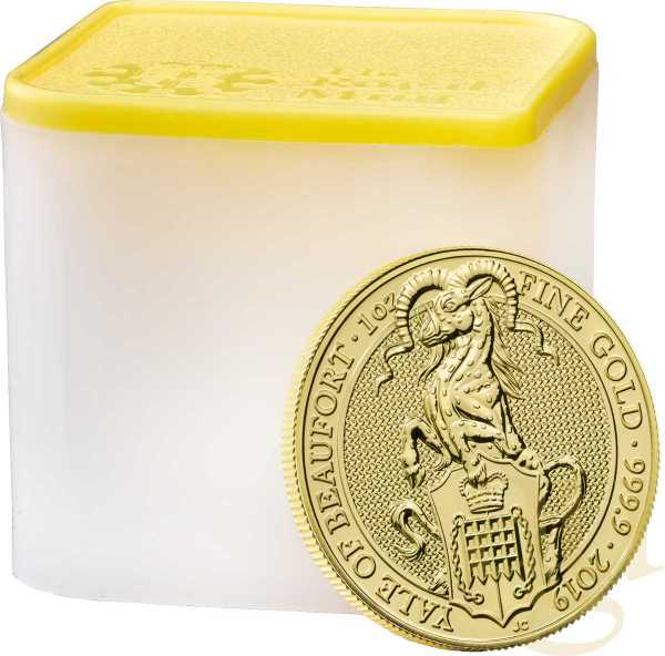 1 Unze Goldmünze Queens Beasts Yale 2019