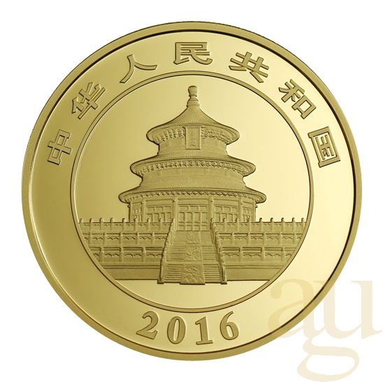 50g Goldmünze China Panda 2016