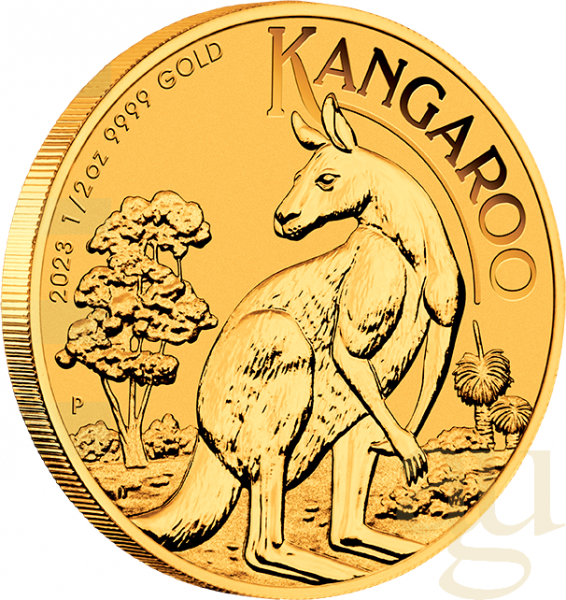 1/2 Unze Goldmünze Australien Känguru 2023