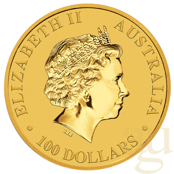 1 Unze Goldmünze Australien Känguru 1990