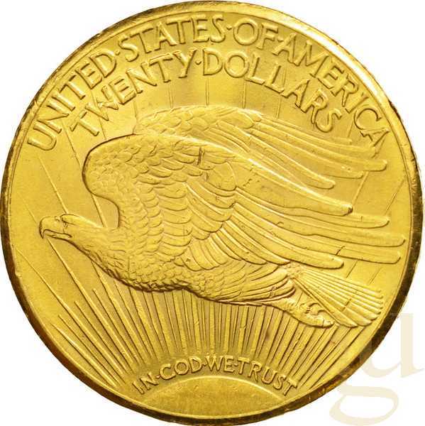 20$ Goldmünze Double Eagle Saint Gaudens - Statue