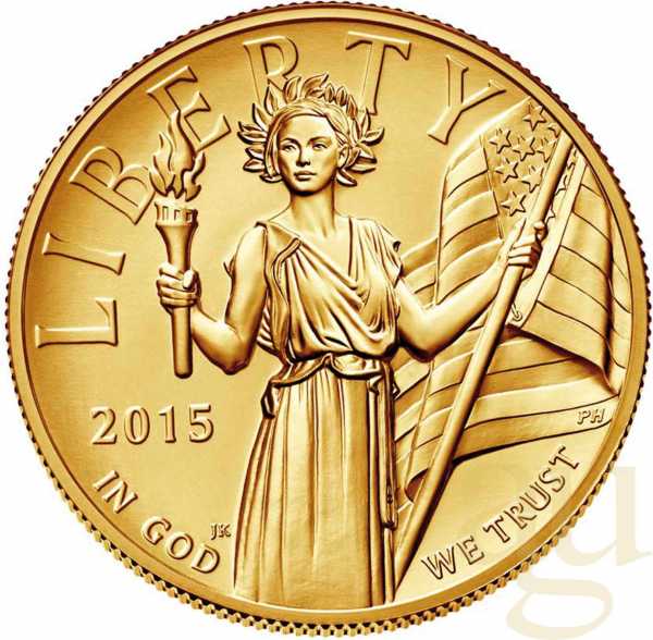 1 Unze Goldmünze American Liberty 2015 High Relief