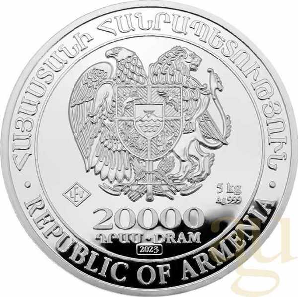 5 Kilogramm Silbermünze Armenien Arche Noah 2023