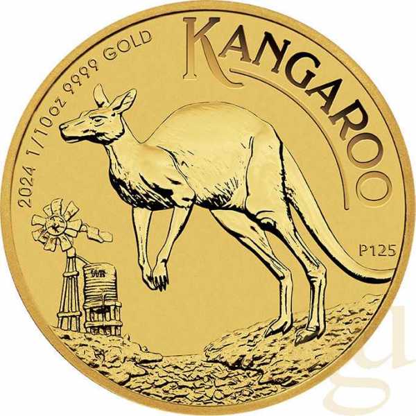 1/10 Unze Goldmünze Australien Känguru 2024