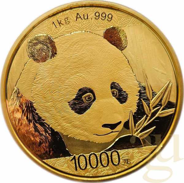 1 Kilogramm Goldmünze China Panda 2018 proof