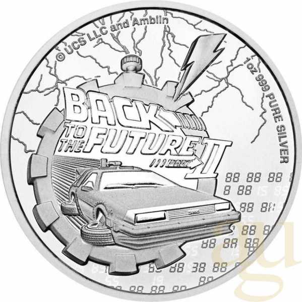 1 Unze Silbermünze Niue Back to The Future 2021