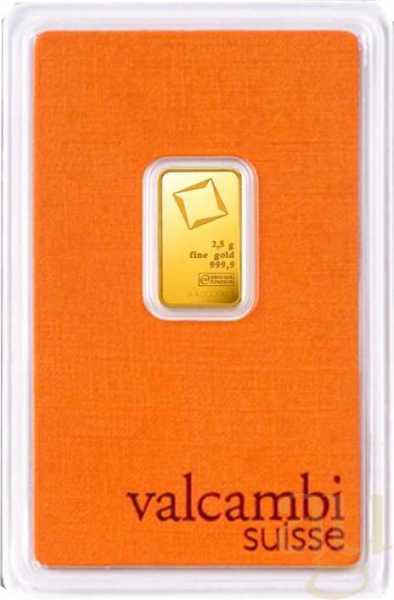 2,5 Gramm Goldbarren Valcambi