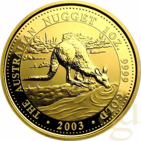 1 Unze Goldmünze Australien Känguru 2003