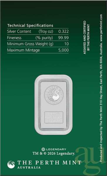 10 Gramm Silberbarren Perth Mint - Dune - Haus Atreides