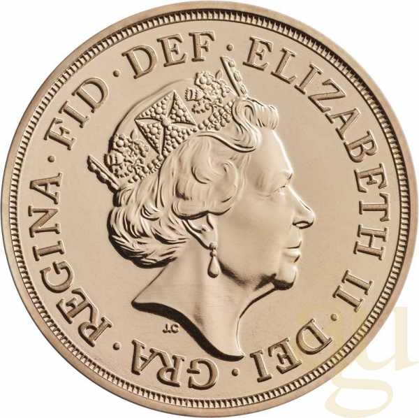 1 Pfund Goldmünze Sovereign Elisabeth 2016