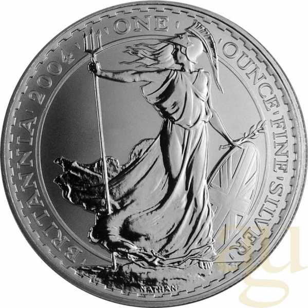 1 Unze Silbermünze Britannia 2004