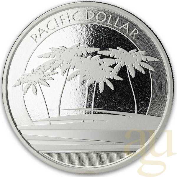 1 Unze Silbermünze Fiji Pacific Dollar 2018